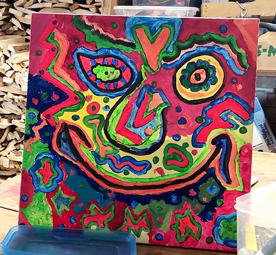 gesicht_acryl-auf-leinwand gaulkunst - acryl auf leinwand