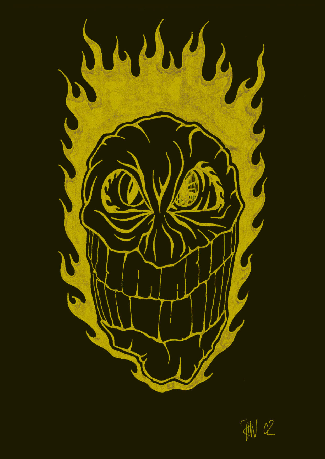 postkartenmotiv - fratze