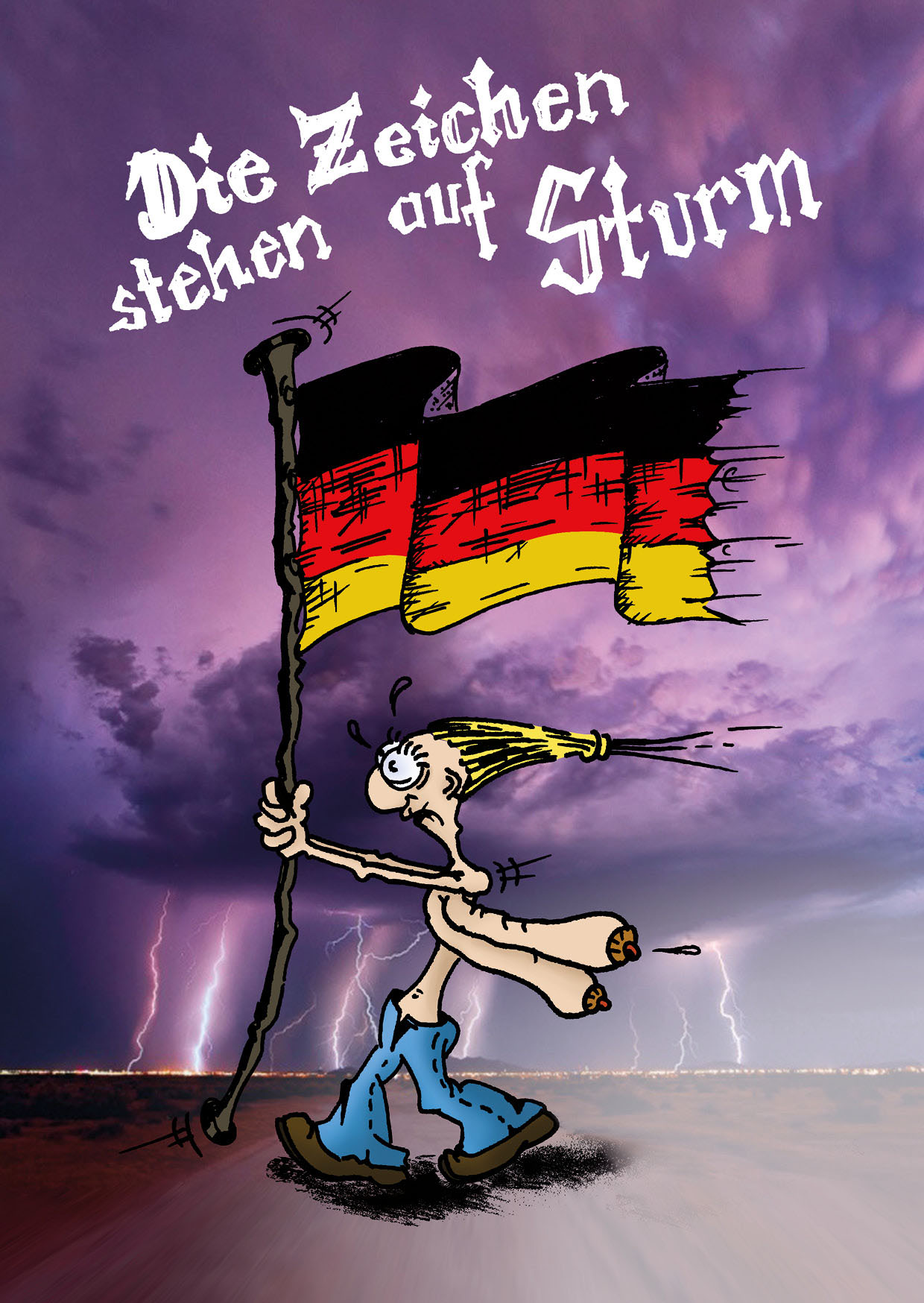 postkartenmotiv - die zeichen stehen auf sturm