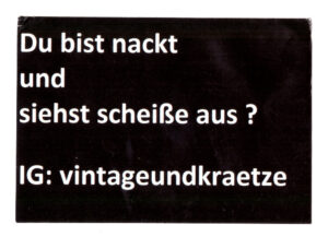 Vintage und Krätze Aufkleber