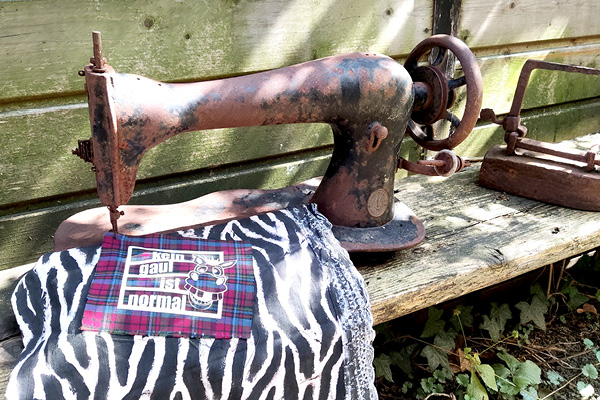 Verrostete Nähmaschine